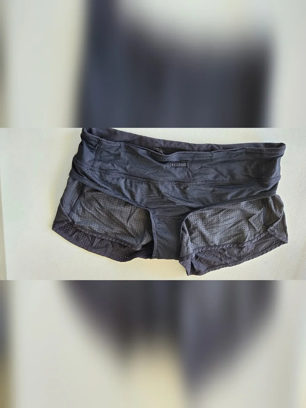 Lululemon Speed Short Lined Mesh Black Sz 8